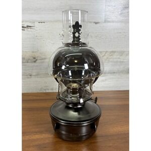 Vintage Lamplight Farms Copper Finish Oil Lamps - Chimney/Globe 1950's 12"